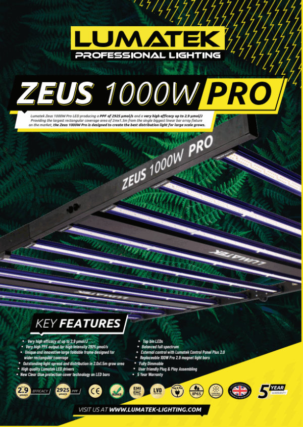 LUMATEK ZEUS LED 1000W PRO 2.9